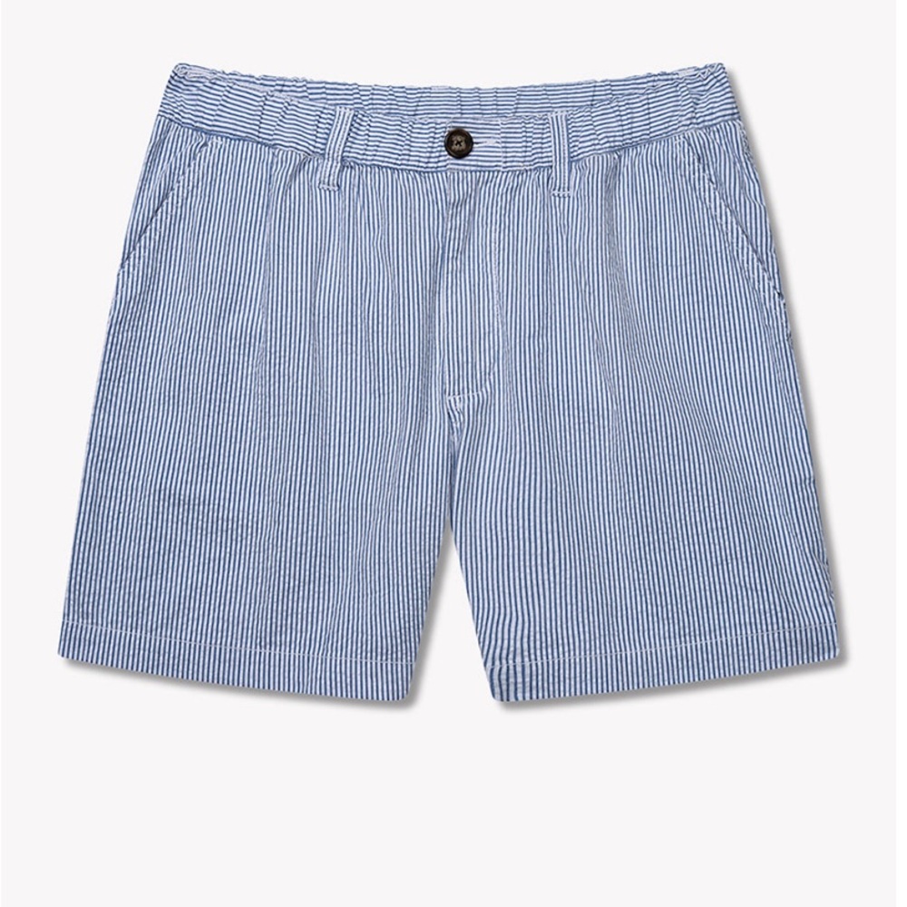 The Bushwoods- Chubbies Blue/White Striped Shorts